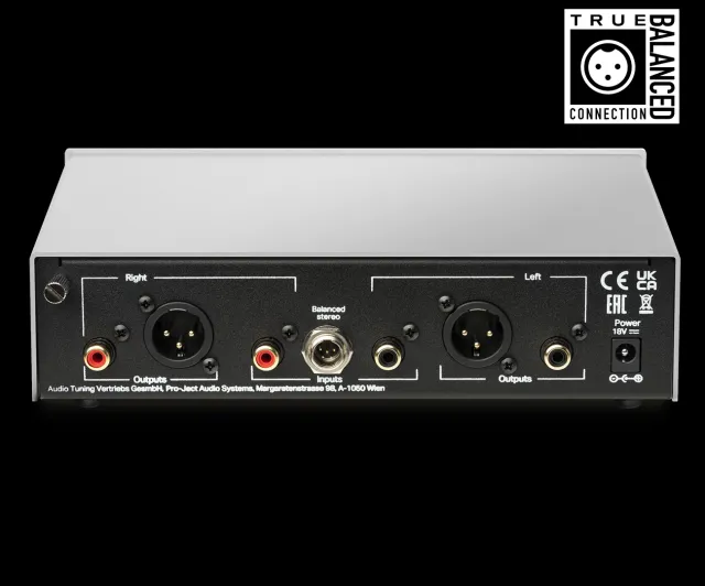 Pro-Ject Phono Box S3 B Mini XLR Giriş ve Dengeli Devre Yapısı