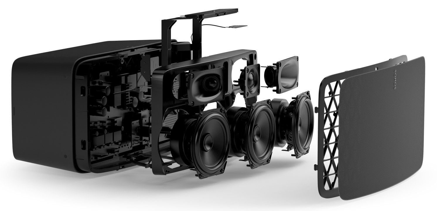 Sonos Five Akustik Mimari ve Sürücüler