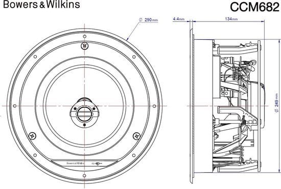 BOWERS & WILKINS CCM682 Gömme Tavan Hoparlörü