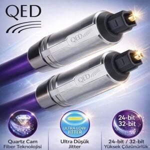 QED QE-3320 REFERENCE OPTICAL QUARTZ Optik Kablo - 2m