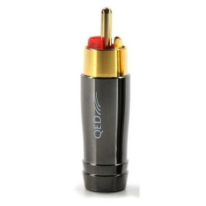 QED QE-6122/QE-6120 RCA Uç Kırmızı/Siyah - Çift