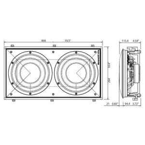 BOWERS & WILKINS ISW-4 Duvar İçi Gömme Subwoofer - Adet