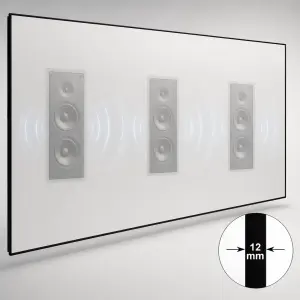 xVision Ultra Slim Çerçeveli Akustik Geçirgen 8K Projeksiyon Perdesi