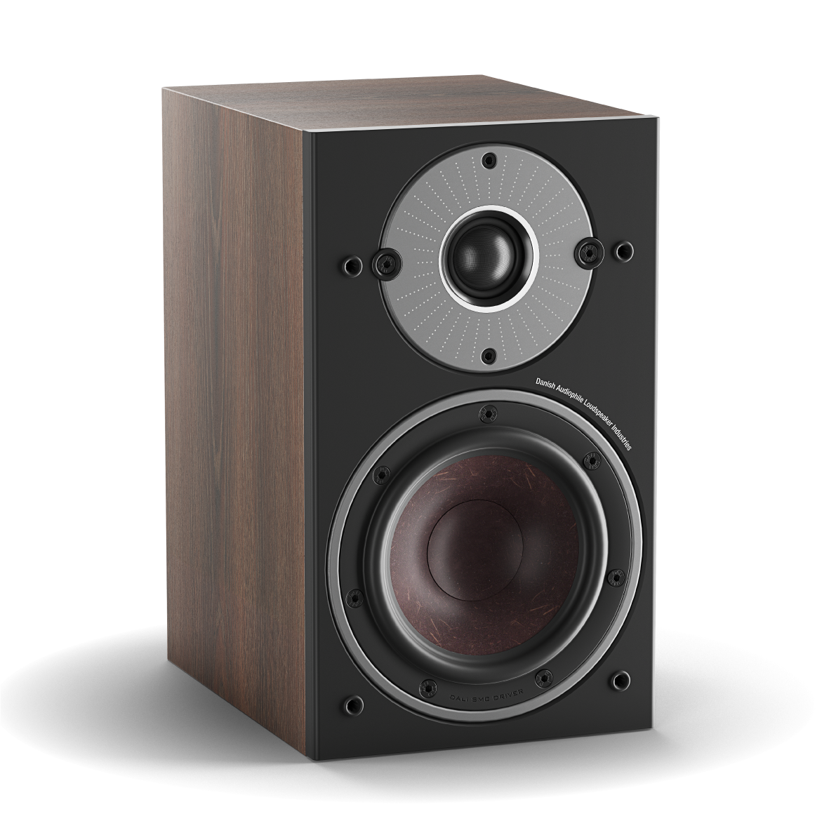 DALI  Oberon 1C Kablosuz Aktif Raf Tipi Hoparlör - Çift Dark Walnut