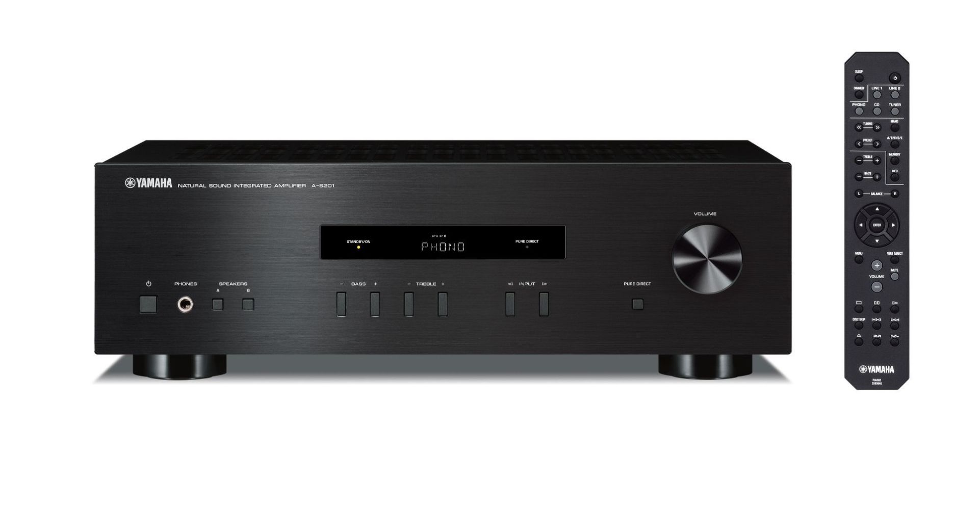 YAMAHA A-S201 HiFi Stereo Entegre Amplifikatör Siyah