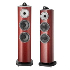 BOWERS & WILKINS 804 D4 Kule Hoparlörü - Çift Satin Rosenut